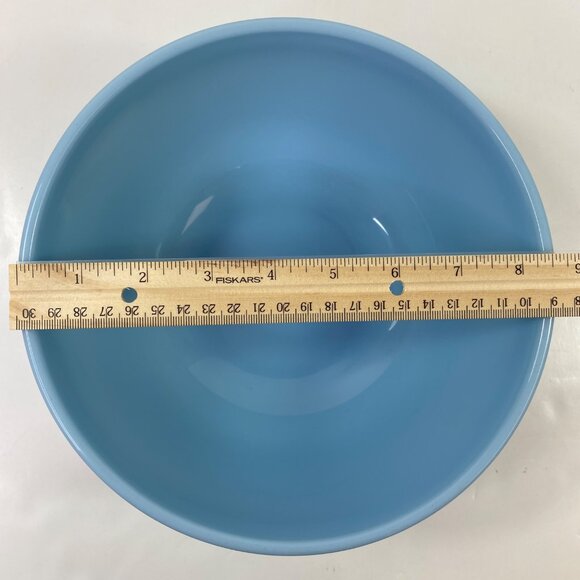 Pyrex Delphite Bluebelle 403 Blue 2.5 Qt Ovenware Glass Mixing Bowl Vintage - Picture 4 of 5